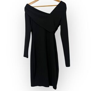 NA-KD Asymmetric Shoulder Dress NEW BLACK